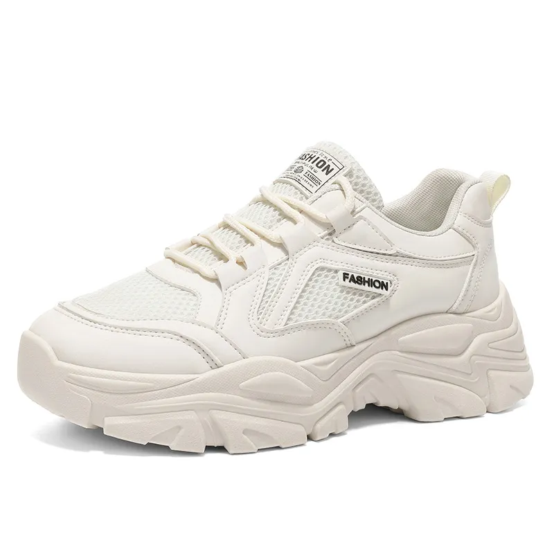 Men's Breathable Mesh Dad Sneakers Autumn – Chunky Thick Sole Platform Shoes, Trendy Versatile Height-Increasing Casual Sneakers